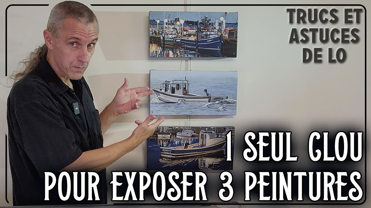 1 seul clou et 3 peintures 1 seul clou et 3 peintures